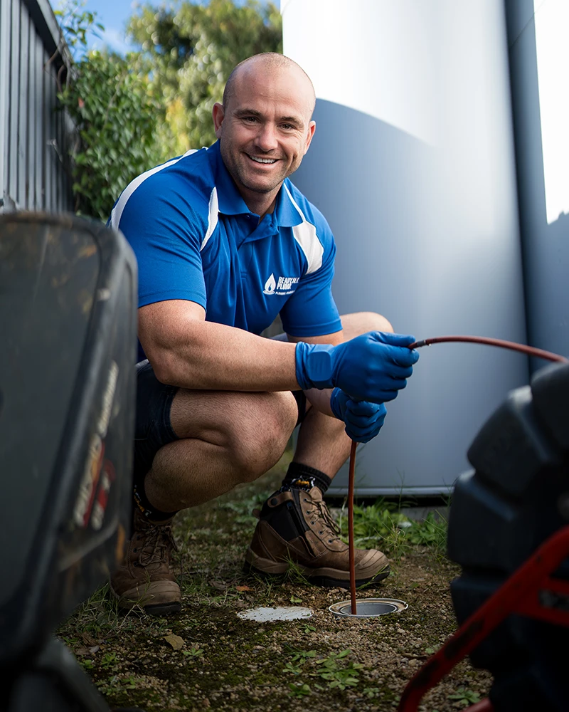 Clearing-a-drain-in-Sydney